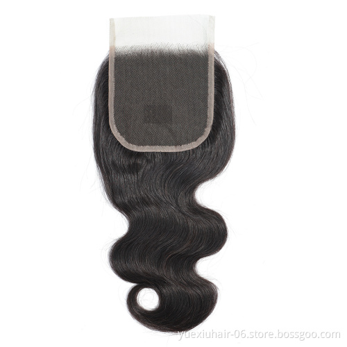 4*4 HD lace closure Remy Hair Brazilian 100% Human Hair closure